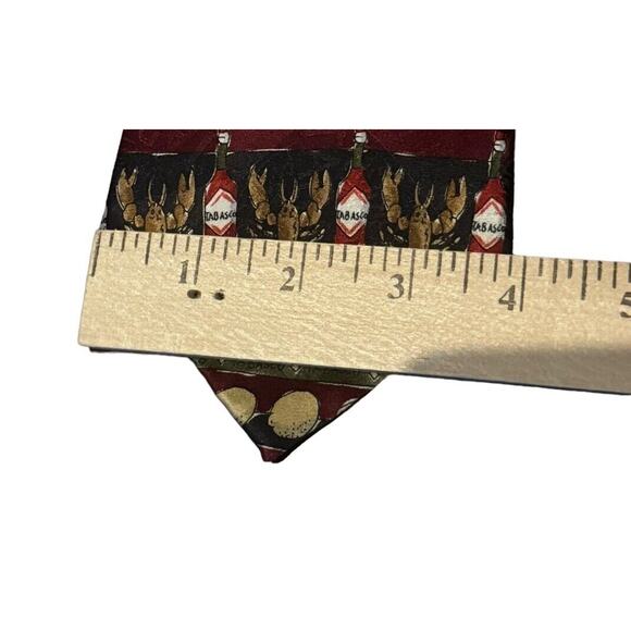 TABASCO Brand Sauce Men's Novelty Designer 100% Silk Ties (3) Neckties USA Made - Picture 10 of 11